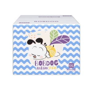 巴布豆（BOBDOG）小波浪薄柔亲肤学步裤XXL108片箱装(15KG以上)加大码婴儿尿不湿